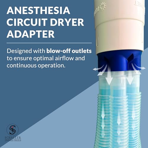 Image of Schaller Industries Anesthesia Circuit Dryer Adapter - Vet BedJet Accessories for Veterinary Anesthesia - Veterinary Technician Supplies for Patient Warming System - 22mm Fitting - Dries 5 Circuits