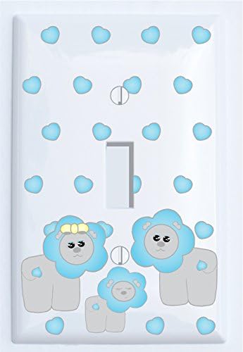 Azul Lion Switch Plate CoversLion Nursery Wall Decor