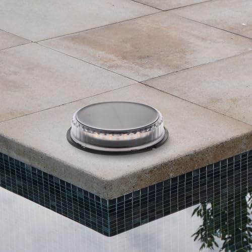 M Ledme - Baliza Led Solar Buy de Suelo Con Pincho, Sensor Crespuscular, Resistente al Agua, Temperatura Cálida, Ideal para Jardínes, LM7304