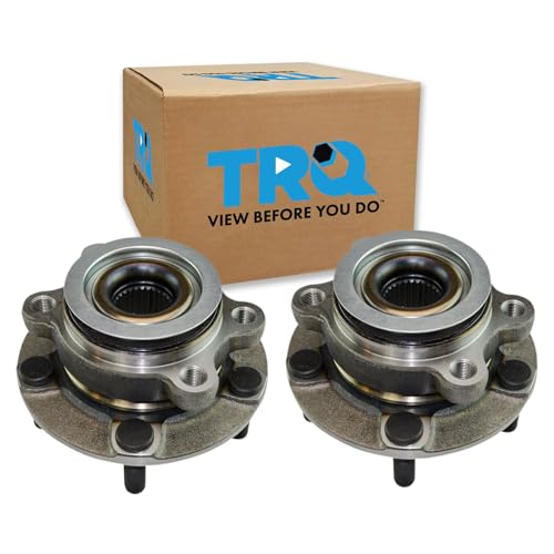 Image of TRQ Front Left and Right Wheel Bearing & Hub Assembly Set 2 Piece for 2011-2017 Nissan Juke 2011-2012 Leaf