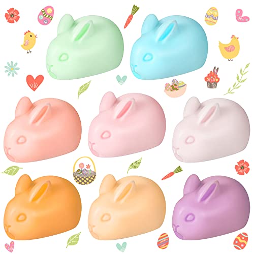 Kigeli 8 Pcs Easter Bunny Soaps Glycerin Pastel...