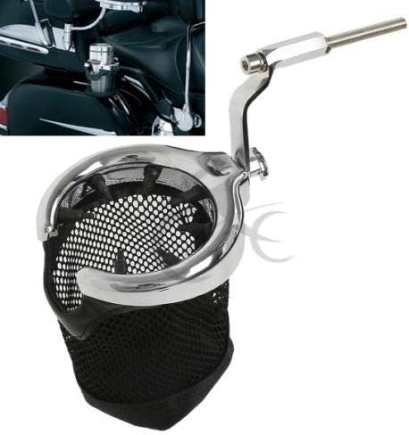 Miniatura 7 de TCT-MOTORPARTS Soporte cromado para taza de bebidas para pasajero trasero para Honda GL1800 GL 1800 Trike 2001-2017 F6B 2013-2017