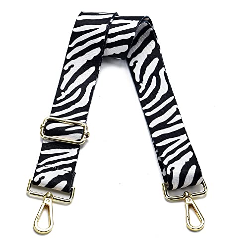 Image of Purse Strap Gold Hardware Replacement Crossbody Bag Strap, Wide Adjustable Shoulder Strap