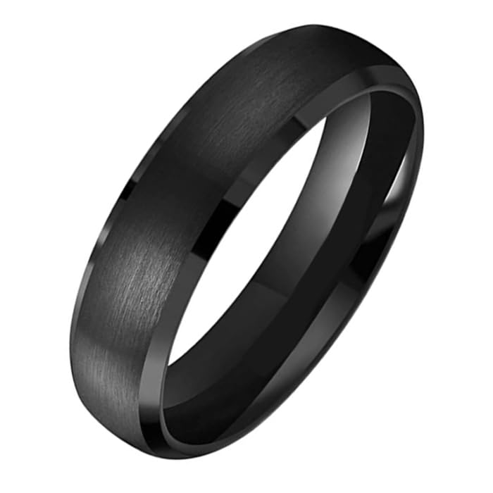 Bague pour homme tungstène noir mat Tom Jaxon cadeau anniversaire idéal