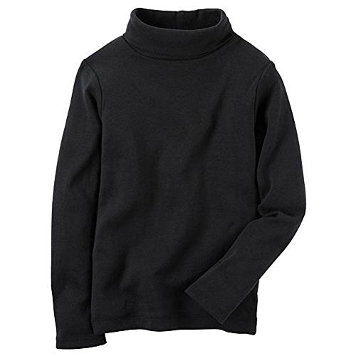 Carter's Little Girls' Long Sleeved Cotton Turtleneck (5T, Black) #TOP29