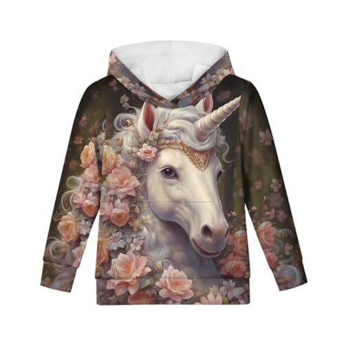 Image of GLUDEAR Teen Boys Girls Novelty Animal Galaxy Hoodies Sweatshirts Pullover