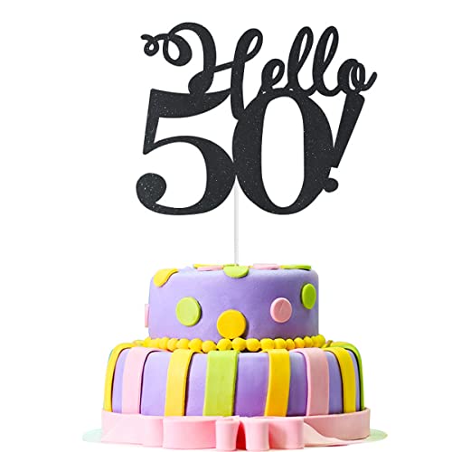 Jxuzh 18 pezzi decorazione per torta 50°