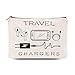Chargers Travel Organiser Bag for Women Men Charging Cables Cosmetic Storage Bag Makeup Pouch for Friend Birthday Gifts for Sister Brother Toiletry Bags travel chargers Makeup Cosmetic Bags