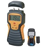 Brennenstuhl Feuchtigkeits-Detector MD (Feuchtigkeitsmessgerät/Feuchtigkeitsmesser für Holz oder Baustoffe, Holzfeuchtemessgerät mit LCD-Display)