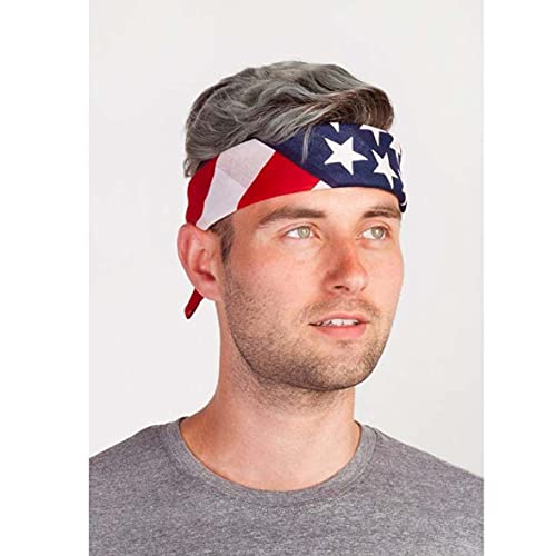 Stripe Star Headwear American Flag Bandana Scarf for Men Women Flag Scarf Neck Scarf Head Wrap PSWJ023