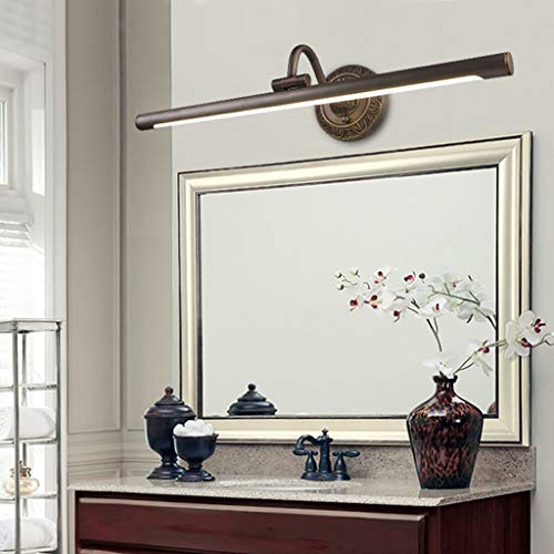 Lampe de vanité LED pour miroir de salle de bain ambiance rétro chic