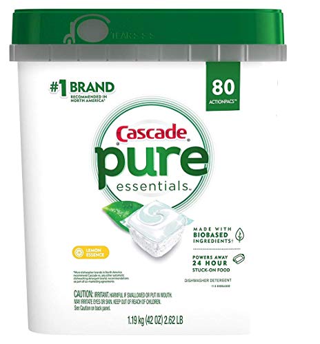 Cascade Pure Essentials Dishwasher pods 80ct