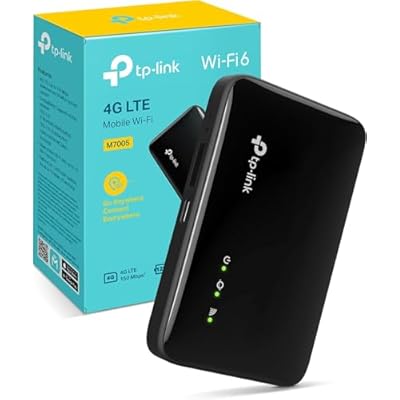 TP-Link M7005 4G MiFi Router, WiFi Dongle, Portable WiFi with SIM Slot,Dual Band Mobile WiFi 6 Router,Plug and Play MIFI,Long Battery Life,Portable Hotspot,For Caravan,APP Control,Compact Design