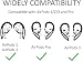 JNSA AirPod Ear Hooks Anti-Slip Anti-Drop Earhooks Compatible with AirPods 3/2 / 1/ Pro,Black