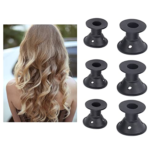 Hair Rollers, 20Pcs Mushroom Shaped Hair Curler Hair Volume Roller Household Hair Styling Tools Silicone Women Girls Hair Roller Tool Volumizing Hair Root Clip Hair Style Tools Black #TOP4