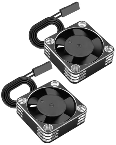 2PCS 30mm 28000RPM RC Car Motor Cooling Fan Heatsink for 1/8 and 1/10 Scale RC Cars 540 550