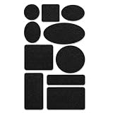 JOVYTH Leder Reparaturflicken Selbstklebend Schwarz 20 x 10 cm 0,06 mm, Wasserfester Weicher Kunstleder Patch für Sofa Jacke Autositz