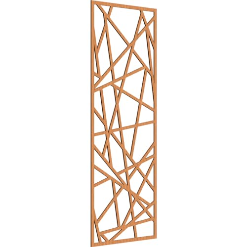Image of Conway Decorative Pierced Fretwork Wood Wall Panels, 27 3 /8 inchW x 69 3 /8 inchH x 1 /4 inchT, Cherry