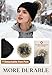 Zando Winter Satin Lined Beanie Hats for Women - Cute Pom Pom Beanie, Winter Hat with Hair Protection, Thick Knit Beanies, Fashionable Stocking Cap for Outdoor Travel Daily Wear One Size Beige Yarn