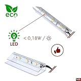 kalb | Oświetlenie LED na krawędzi szklanych Ambilux Clip przezroczyste 3000K 5000K 1-10 zestawów na szklane dno 4-10mm Przełącznik stóp Oświetlenie szklanego dna rozszerzalne o dimmer/kontroler Plug