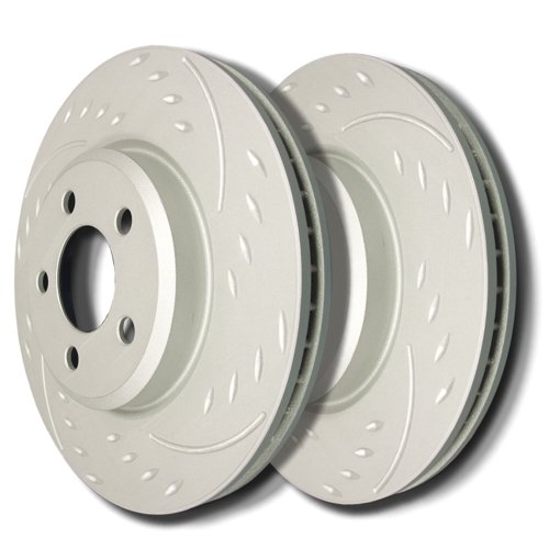 92-99 GMC Suburban 1500 (4WD W/6 Lug) Front Diamond Slot Brake Rotors