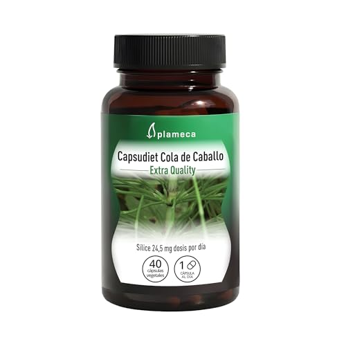 PLAMECA Capsudiet Cola de Caballo, remineralizante, Máxima Concentración, 40 Cápsulas Vegetales