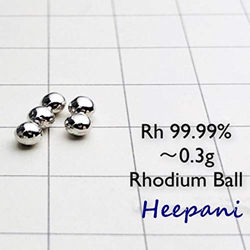 Xucus 99.99 purity 0.3g rhodium metal element beads Rh single shiny