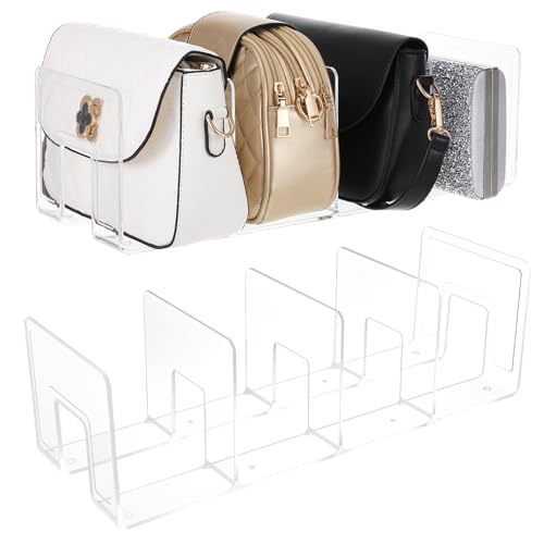 Yuanan 2Pack Acrylic Purse Organizer for Closet
