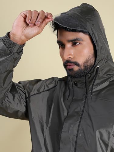 Image of Rupa mens Rupa Rainwear for Men, Waterproof Nylon Blended Rain Jacket with Pants and Carry Bag,Pack of 1