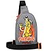 Fortnite Umhängetasche Kinder Teenager Schultertasche Crossbody Bag für Handy Geldbörse Reisen Gamer Geschenk für Jungs (Graue Banane)