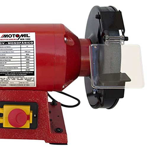 Moto Esmeril 8 Pol. 1hp Monofásico 220v Motomil-mm100i2