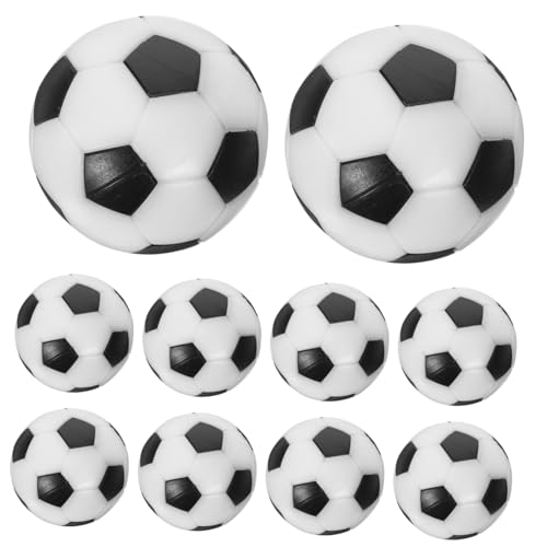 Mikikit 12 Pack Mini Soccer Game Balls Replacement Footballs Plastic Tabletop Soccer Ball Set