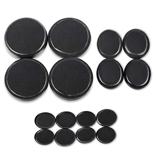 Kendal 16 Pcs Professional Large Massage Stone Set Basalt Hot Rocks Stones