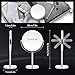 MIYADIVA Makeup Mirror, 30X Magnifying Mirror for Desk, 1X/30X Table Mirror with Stand, Double-Sided Vanity Mirror, Travel Makeup Mirror with Magnification, Desk Mirrors for Home and Office 8 in