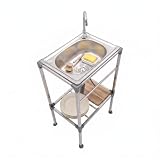 Goddlgjik Lavabo da Esterno con Rubinetto 48x35x83CM Lavello Campeggio