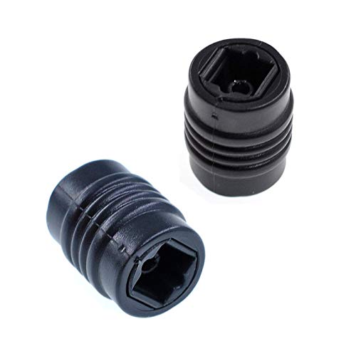 2 adattatori digitali Toslink da femmina a Toslink, adattatore digitale per connettore ottico