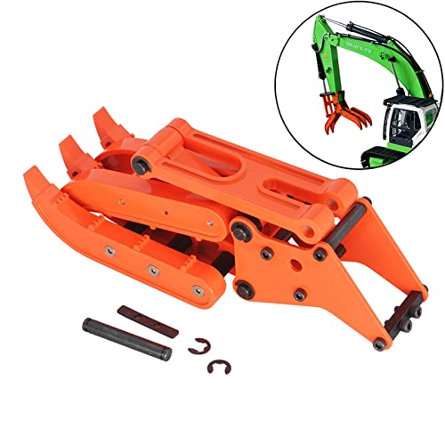 Gayouny Metal 360L Excavator Wood Clamp Assembly Gripper Bucket For 1/14 Rc Hydraulic Excavator Jd-106 Engineering Vehicle Parts Beatirce (Color : Wood Clamp) #TOP3