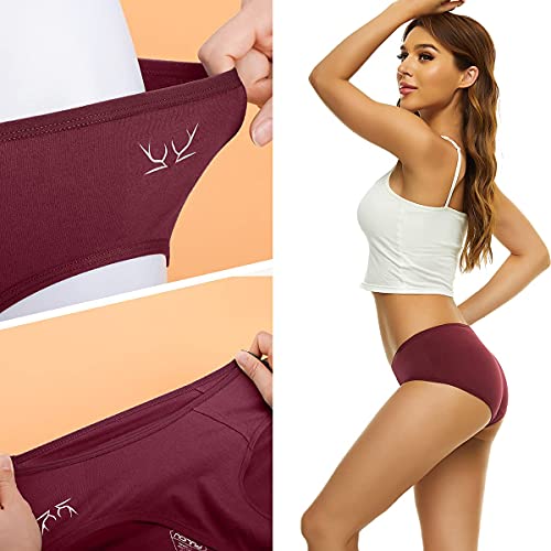 Ruixue-Unterhosen-Damen-Unterwaesche-Bauchweg-Baumwolle-Damen-Pantys-HighLow-Waist-Taillenslip-Hipster-Bequem-Mehrpack