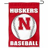 Nebraska Cornhuskers Baseball Garden Flag and Yard Banner