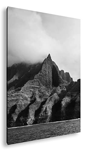 Falaises gigantesques 90x60 cm cadre en bois véritable pour une ambiance épurée deyoli