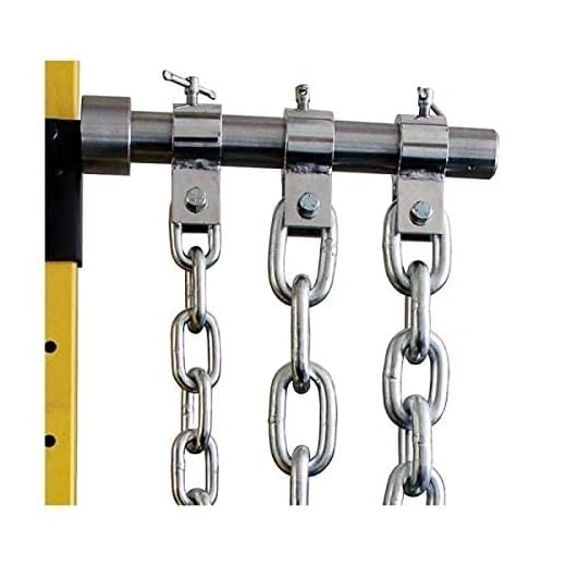 Ader Sporting Goods Weight Lifting Chain Set- 30 Lb Zinc w/Chrome Collars