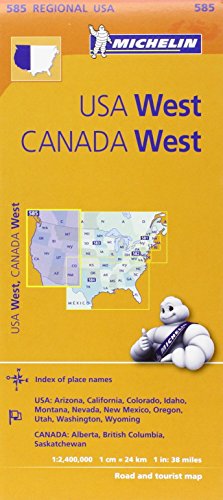 Michelin Usa: West, Canada: West Map 585 (Maps/Regional (Michelin)) #TOP16