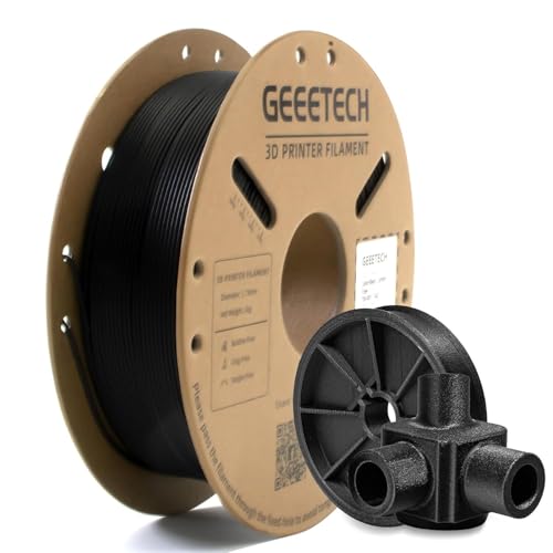 GEEETECH CF PLA Filament 1.75mm 3D Printer Filament 1kg Spool Carbon Fiber Black