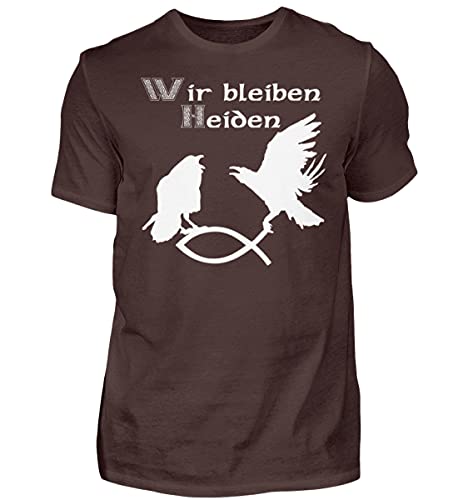 T-Shirt Homme Hugin & Munin Marron le Choix Idéal pour un Look Casual