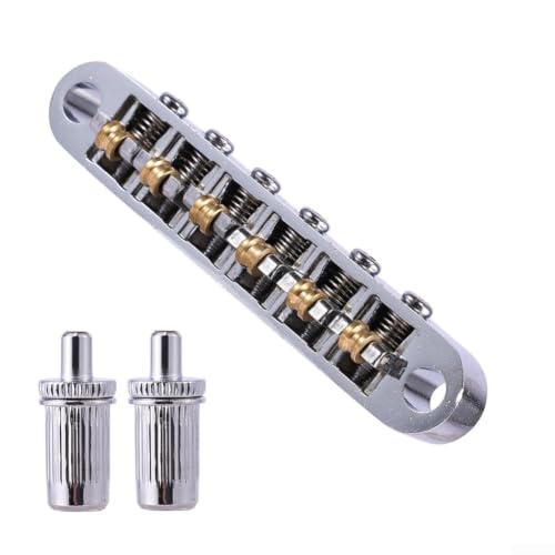 Chevalet Roller pour tune-o-matic 52mm pour Guitare LP Chevalet(Silver) – vue 3