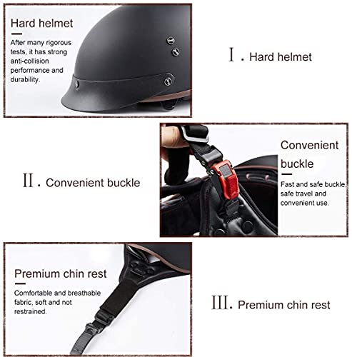 Casque cyclomoteur chopper rétro cruiser au design soigné
