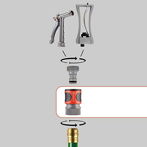 Gardena 36918 Classic Male Garden Hose Connector With Water Stop #TOP1