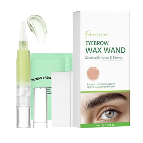 Juego de cejas para mujeres - Kit de depilación facial para mujeres, con bastoncillos de algodón y toallitas de limpieza para depilación, eliminación de maquillaje, cara, piernas, cuerpo, orejas y