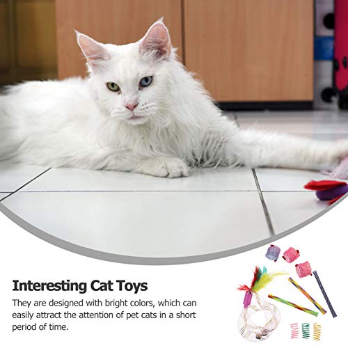 POPETPOP Gato Pena Provocação Brinquedos Teaser Gato Pena Gato Brinquedos Pet Brinquedos Interativos