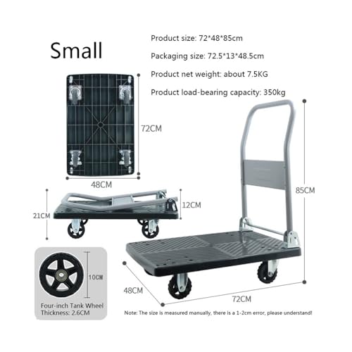 Carretilla plegable resistente para transporte miniatura 2